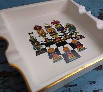 Buy Vintage CarltonWare Chess Design Ashtray Dish. Mid Century 1960s VGC • 12.95£