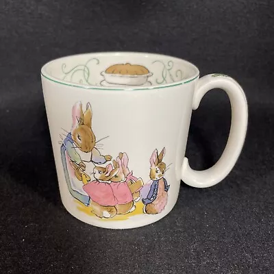 Buy Wedgewood Beatrix Potter Peter Rabbit Mug Green Line Trimmed Childs Cup N526 • 37.34£