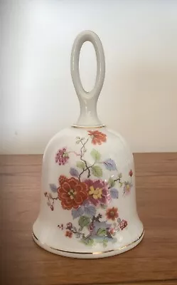 Buy Vintage Sadler Hoop-Handled China Bell W/Clapper - Floral Design - 15.5cm • 7£