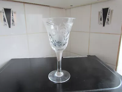 Buy Royal Brierley Fuchsia Large 7  Wine Glass... Signed • 20£