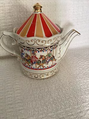 Buy Sadler Teapot Edwardian Entertainments Carousel Staffordshire. • 20£