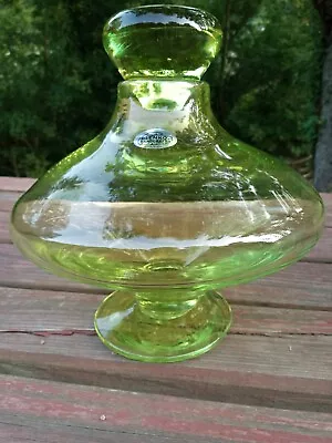 Buy Blenko Absinthe Green LIMITED EDITION Visitor Decanter 2024 Rare MCM • 613.21£