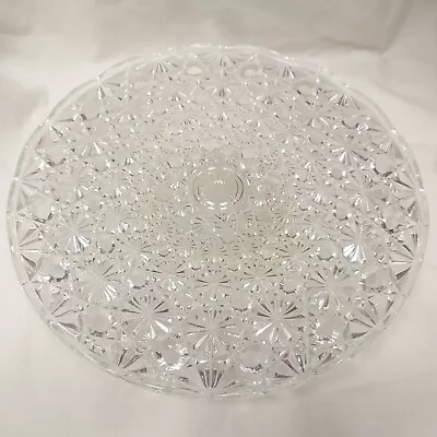 Buy Vintage Beautiful Cut Glass Cake Stand  12  1/2  By 12 /1/2 Inches      #H04 • 4.99£