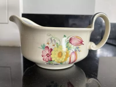 Buy Susie Cooper Production Crown Works Burslem Milk Jug Spring Flowers VGC Art Deco • 14.99£