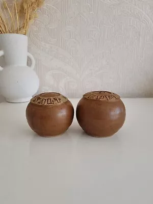 Buy Studio Pottery Salt Pepper Shaker Cruet Set Pots Stoneware • 14.99£