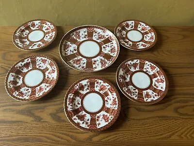 Buy Royal Crown Derby   CHATSWORTH RED  Imari Cake Plate And Five Side Plates. • 35£