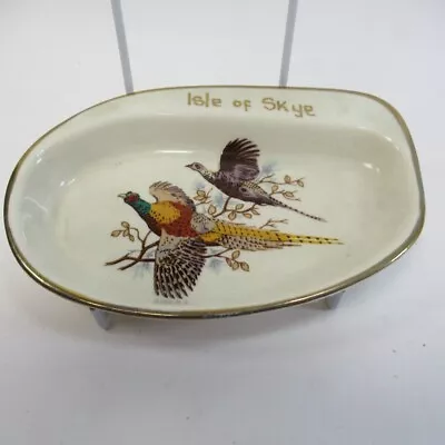 Buy West Highland Pottery Dunoon Isle Of Skye Grouse Trinket Dish 1960s 15cm Long • 5.98£