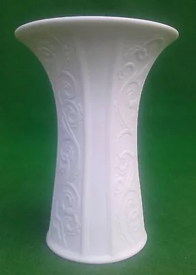 Buy Kaiser White Bisque Porcelain Embossed Vase. • 14.99£