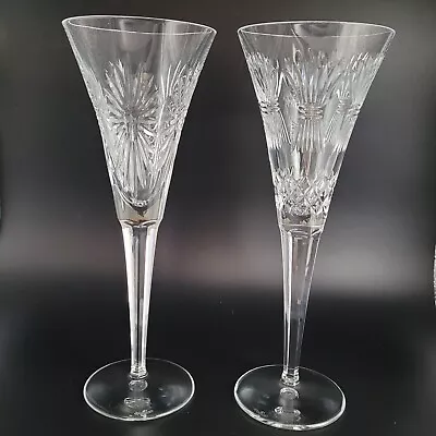 Buy Waterford Crystal Millennium Champagne Glass Toasting Flutes Prosperity + Health • 59.99£