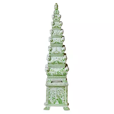 Buy Green & White Tulipiere Tower Vase Multi-Tier Tulip Vase X-Large 42.5  • 1,025.12£