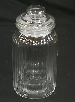 Buy Vintage Retro Look Glass Storage Jar With Vacuum Lid 1350 Ml.   Sh40 • 9.49£