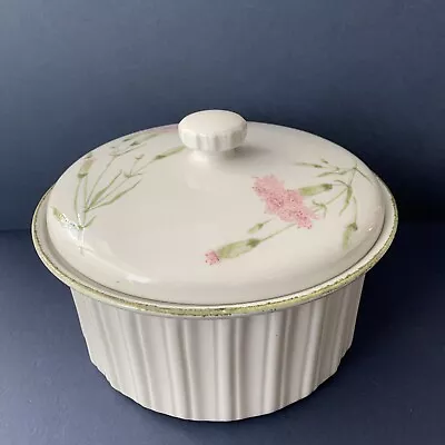 Buy Vintage Midwinter Carnation Stoneware Lidded Casserole Dish 4 Pint • 10£