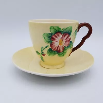 Buy Vintage Carlton Ware Australian Design 'Wild Rose' Tea Cup And Saucer • 24.99£