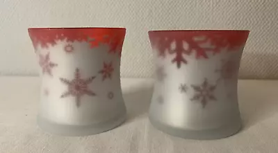Buy Yankee Candle Glass Votive Holders X 2 Plus 2  Red Votive Candles - NEW • 12.99£