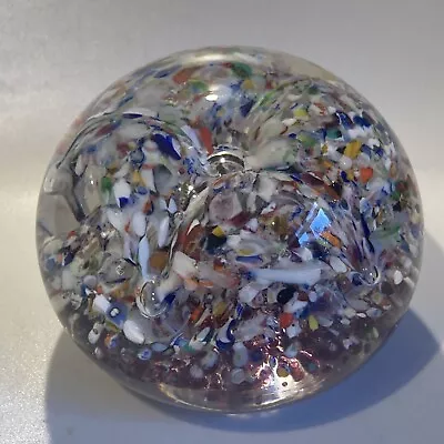 Buy Vintage Strathearn Glass Paperweight Aladdins Cave  Millefiori Paperweight Large • 40£