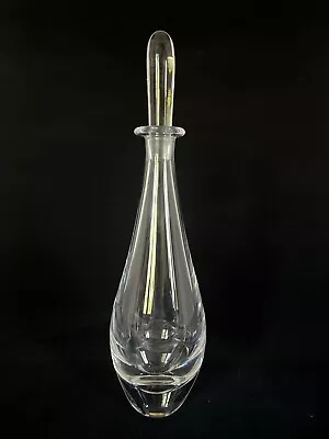 Buy Vintage MCM Orrefors Vicke Lindstrand Signed 12.5” Crystal Decanter W/ Stopper • 88.53£