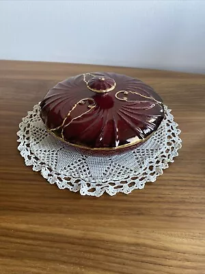 Buy Carlton Ware Lidded Rouge Royale Trinket Dish • 5.99£