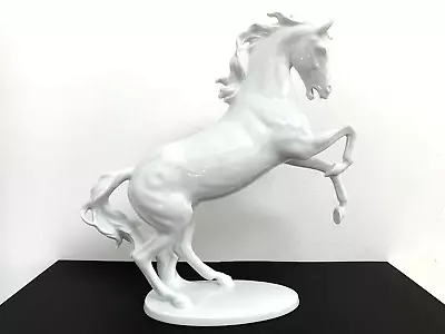 Buy 10.75  Vintage Kaiser Glazed Porcelain Figurine Meteor Rearing Horse G. Bochmann • 224.95£