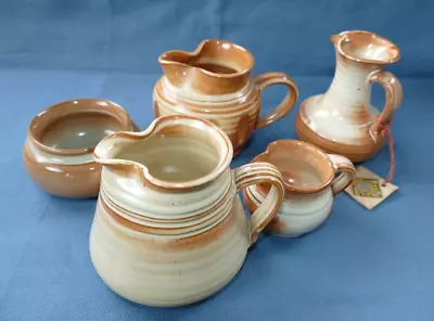Buy 5 Pieces Prinknash Abbey Studio Pottery-1 Bowl And 4 Different Shape/sizes • 5.95£