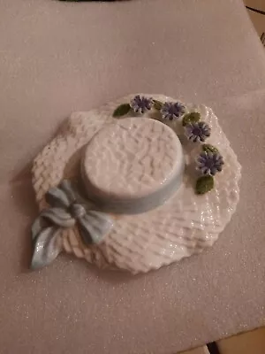 Buy Aynsley Summer Flowers Fine Bone China White / Blue Floral Hat Vintage 1992  • 8.99£