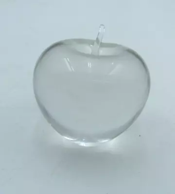 Buy Clear Glass Apple Paperweight Marked Wedgwood - Hand Blown • 18.99£