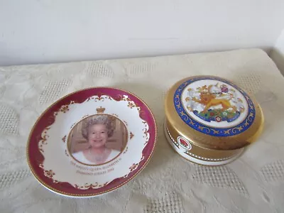 Buy Royale Stratford China Commemorative Queen Elizabeth II Trinket Box Storage Pot • 9.99£