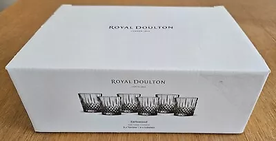 Buy Set Of 6 Royal Doulton Earlswood Crystal Glass Tumblers8 • 35£