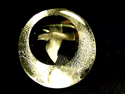 Buy Mats Jonasson Swedish Etched Crystal Paperweight  Peace Dove . Signed & Numbered • 25£