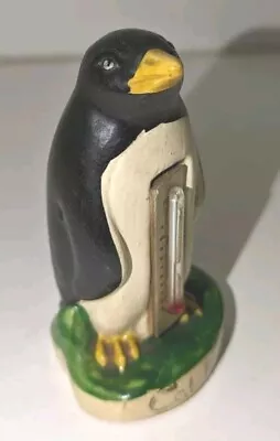 Buy 🐧RARE VINTAGE 1960s MANOR WARE SOUVENIR PENGUIN THERMOMETER FROM COLCHESTER ZOO • 9£