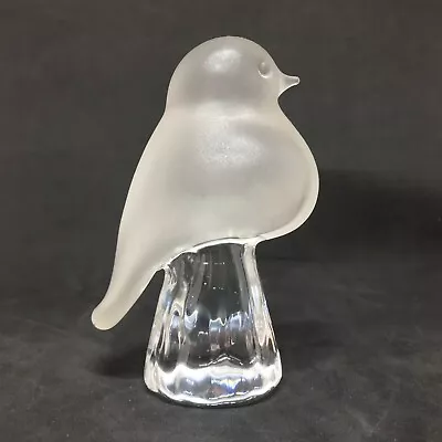Buy Reijmyre Glass ROBIN PAPERWEIGHT Figurine Swedish Crystal Art Glass • 16.50£