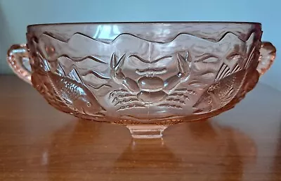 Buy Bagley Glass Marine Bowl Rose Pink • 15£