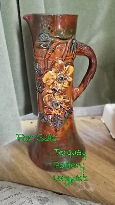 Buy Antique Rare Dark Brown Longpark Torquay Pottery Devon Pottery • 19.99£