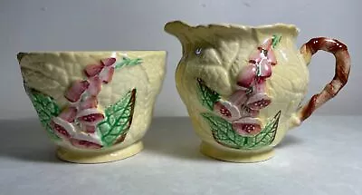 Buy CARLTON WARE Foxglove Yellow Creamer & Sugar Set From England Australian Design • 37.28£