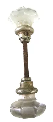 Buy Vintage Antique Crystal Octagon Doorknob Set Brass And Glass • 18.63£