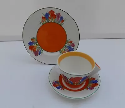 Buy Wedgwood Clarice Cliff Trio Tea For Two Collection  Cup Saucer & Tea Plate • 55£