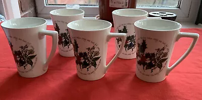 Buy PORTMEIRION ‘The Holly &  The Ivy’ Mugs X 5 • 40£