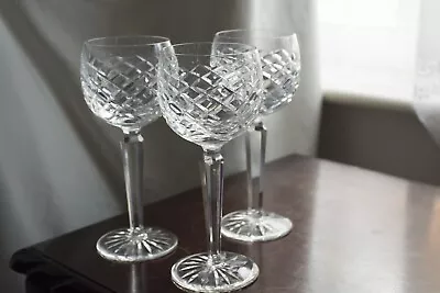 Buy 1 Glass, Waterford Crystal, Wine Glass, Hock Wine Tyrone (Cut), Blown Glass, Hig • 29£