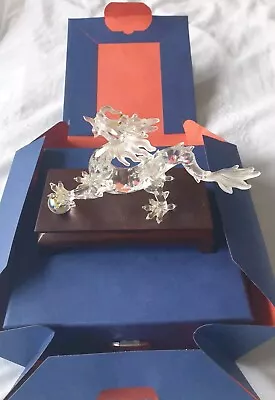Buy Swarovski Crystal Dragon Figurine W Base & Original Box • 209.95£