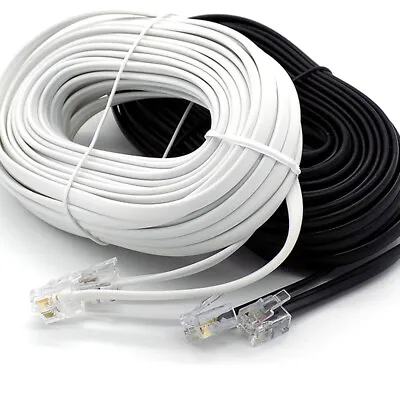 Buy RJ11 To RJ11 Cable ADSL BT SKY Broadband Modem Internet DSL Land Line Lead Lot • 3.95£