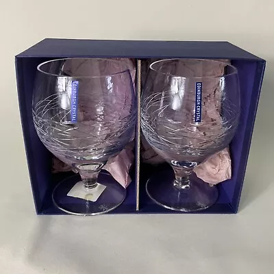 Buy Edinburgh Crystal Orrin Large Brandy Glasses X 2 Boxed. • 64.99£