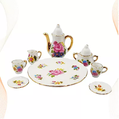 Buy 8pcs Tea Set Kids Pretend Tea Set Kids Tea Set Toys Ceramic Doll Tea Set • 10.39£