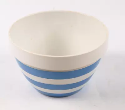 Buy Vintage T G Green Cornishware Blue White 15cm Pudding Basin Bowl Green Shield • 17.50£