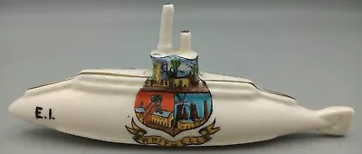 Buy WW1 Crested China E1 Submarine Commander Noel Laurence - Whitwell VGC • 13.50£