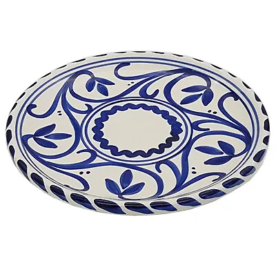 Buy Round Dinner Plate Tapas Serving Dish 26 Cm Spanish Handmade Ceramic Pottery • 15.99£