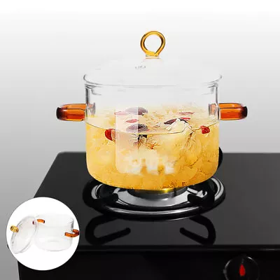 Buy  Glass Stew Pot Glass Food Pot Household Stew Pot Stovetop Glass Pot With Lid • 27.99£