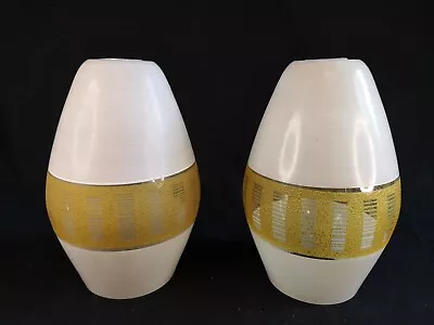 Buy Fabulous Sixties Pair Of Funky Glass Lampshades 21.5 Cm High (#O) • 31.99£