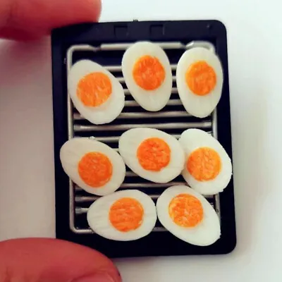 Buy 10PC 1/6 Scale Dolls House Cooked Boiled Egg Food Salad Miniature Kitchen Model • 3.59£