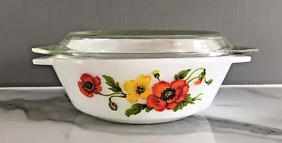 Buy Pyrex Poppy Casserole Dish With Lid • 19.99£