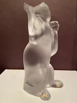 Buy Lalique France Crystal “Laughing Cat “MINT Condition W/Box Sticker Attached RARE • 1,630.88£