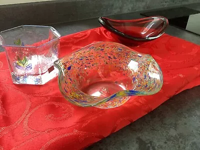 Buy Vintage Glass Bowls Two Signed • 20£